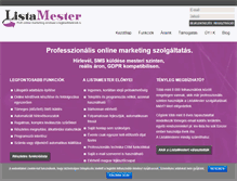 Tablet Screenshot of listamester.hu